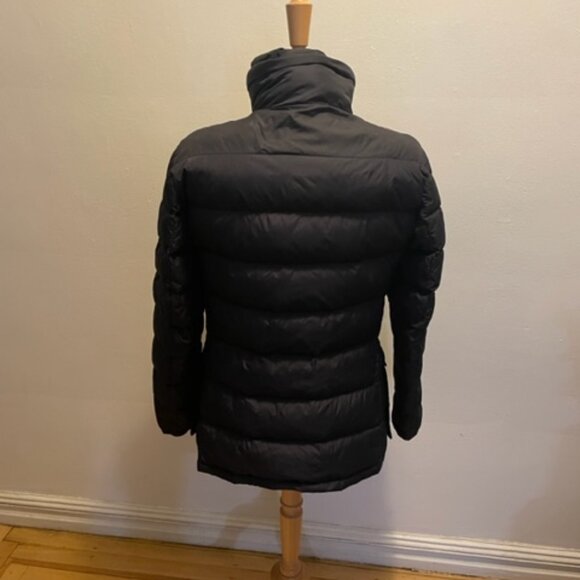 Moncler Clunye Hooded Mid-Length Down Jacket in black - Picture 3 of 14